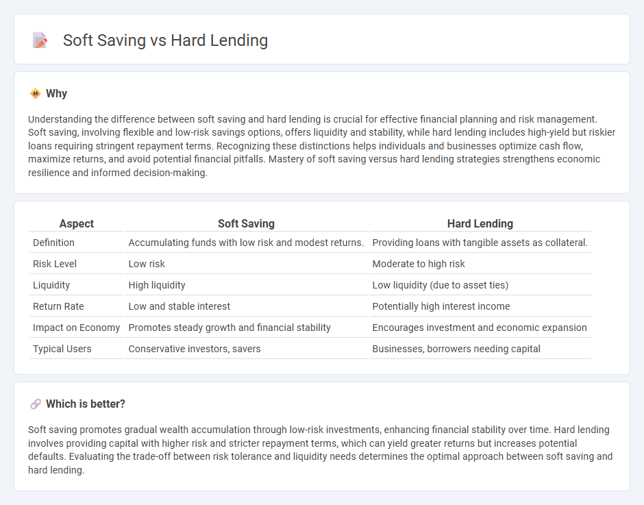 Soft Saving vs Hard Lending in Economy