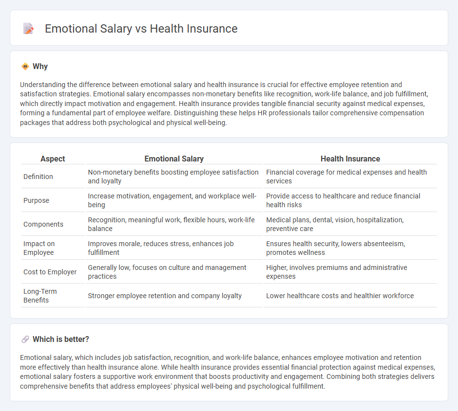 Emotional Salary vs Health Insurance in Human Resources