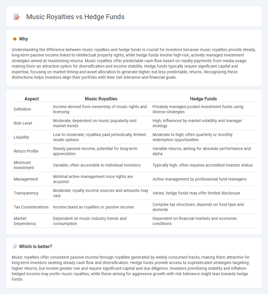 Music Royalties vs Hedge Funds in Investment