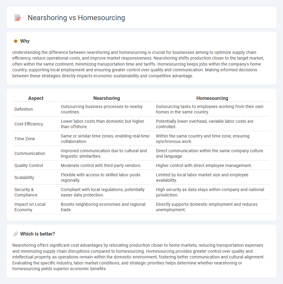 Nearshoring vs Homesourcing in Economy