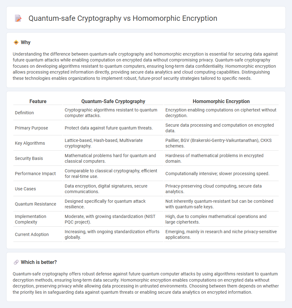Quantum-Safe Cryptography vs Homomorphic Encryption in Technology