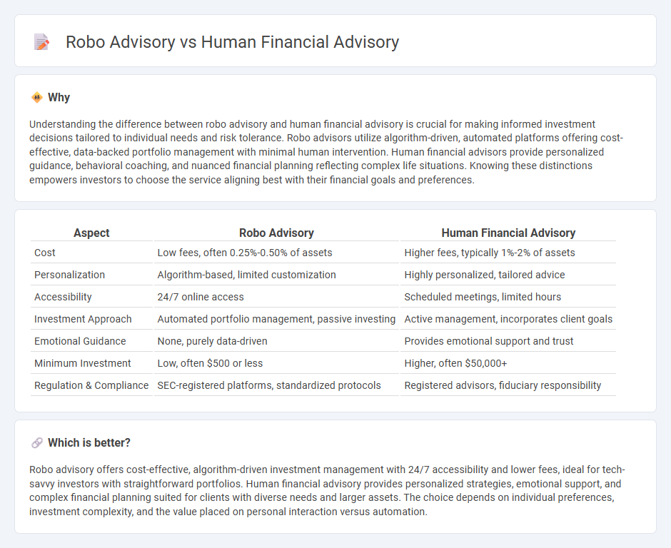 Robo Advisory vs Human Financial Advisory in Finance