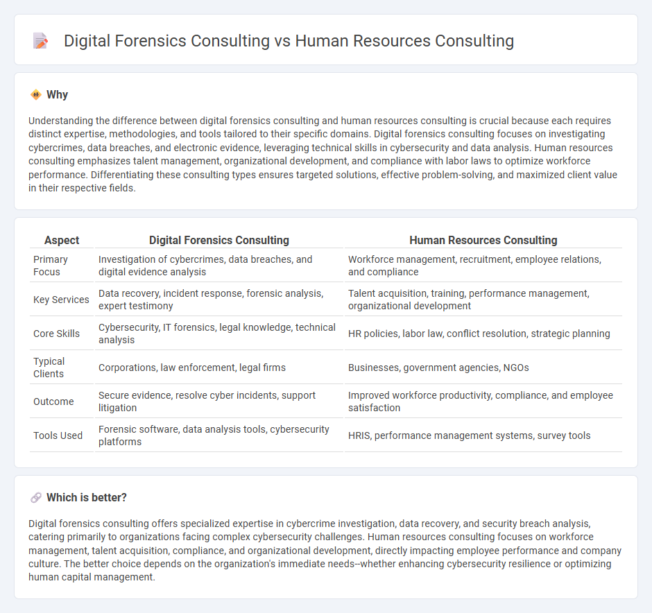 Digital Forensics Consulting vs Human Resources Consulting in Consulting