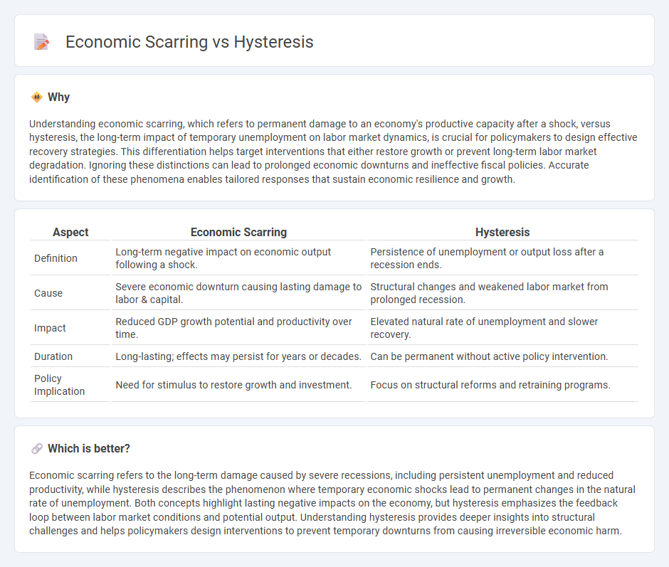 Economic Scarring vs Hysteresis in Economy