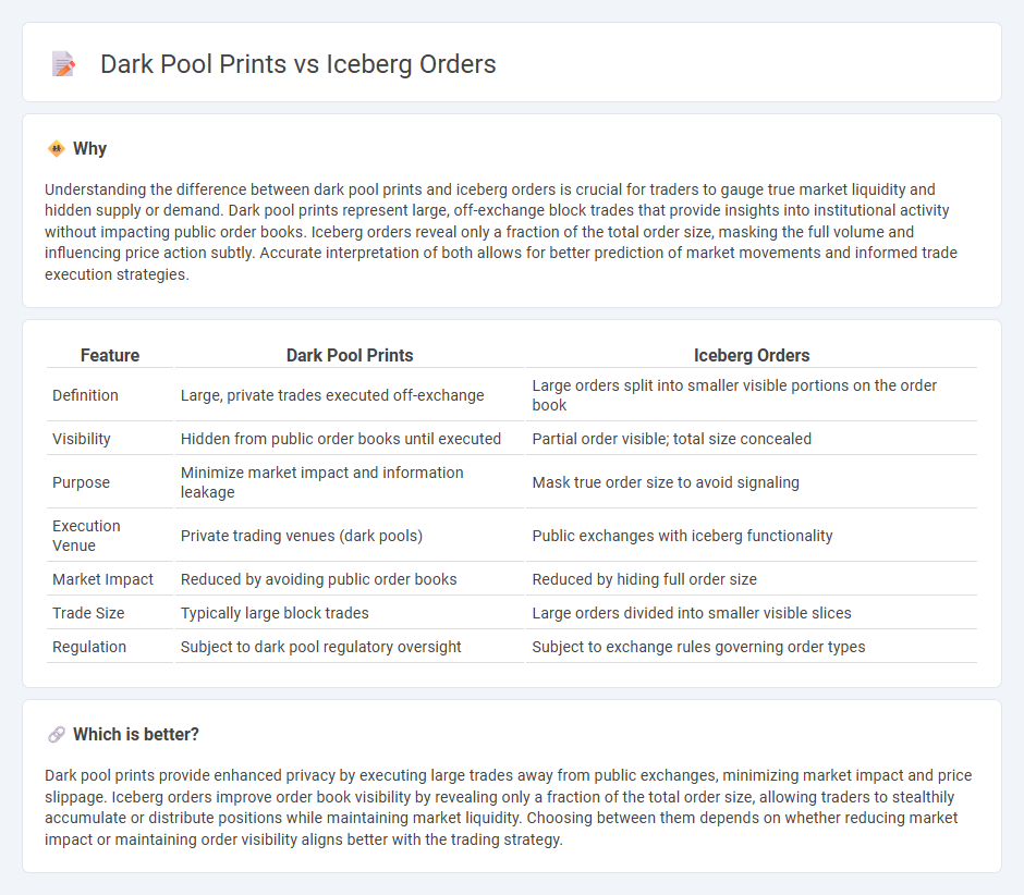 Dark Pool Prints vs Iceberg Orders in Trading