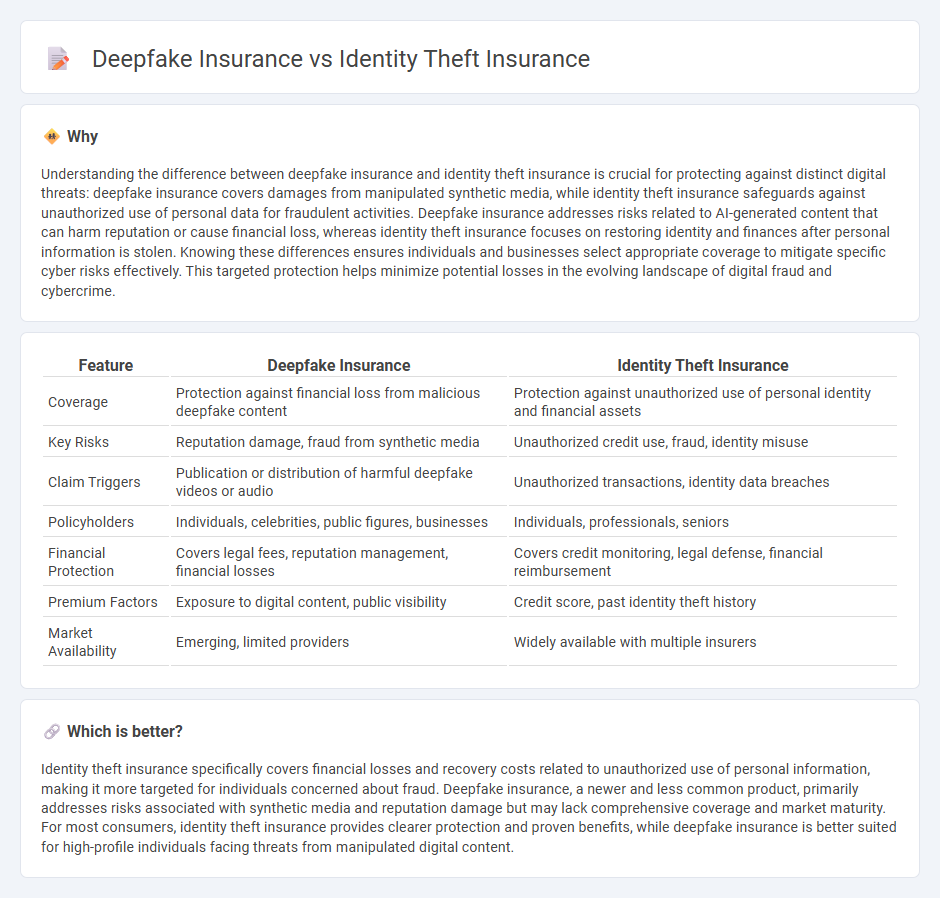 Deepfake Insurance vs Identity Theft Insurance in Insurance