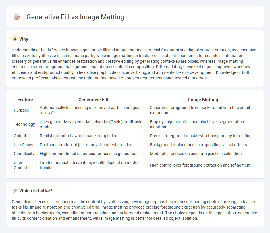 Generative Fill vs Image Matting in Technology