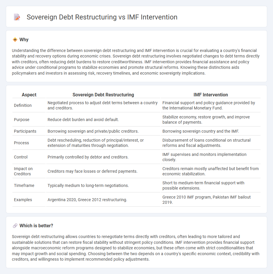 Sovereign Debt Restructuring vs Imf Intervention in Finance