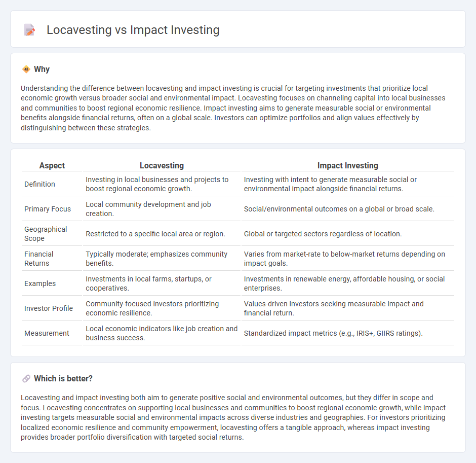 Locavesting vs Impact Investing in Economy