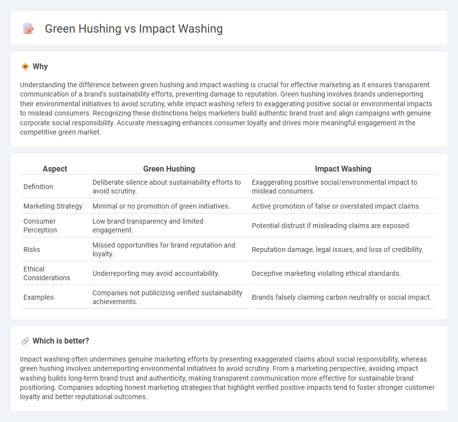 Green Hushing vs Impact Washing in Marketing