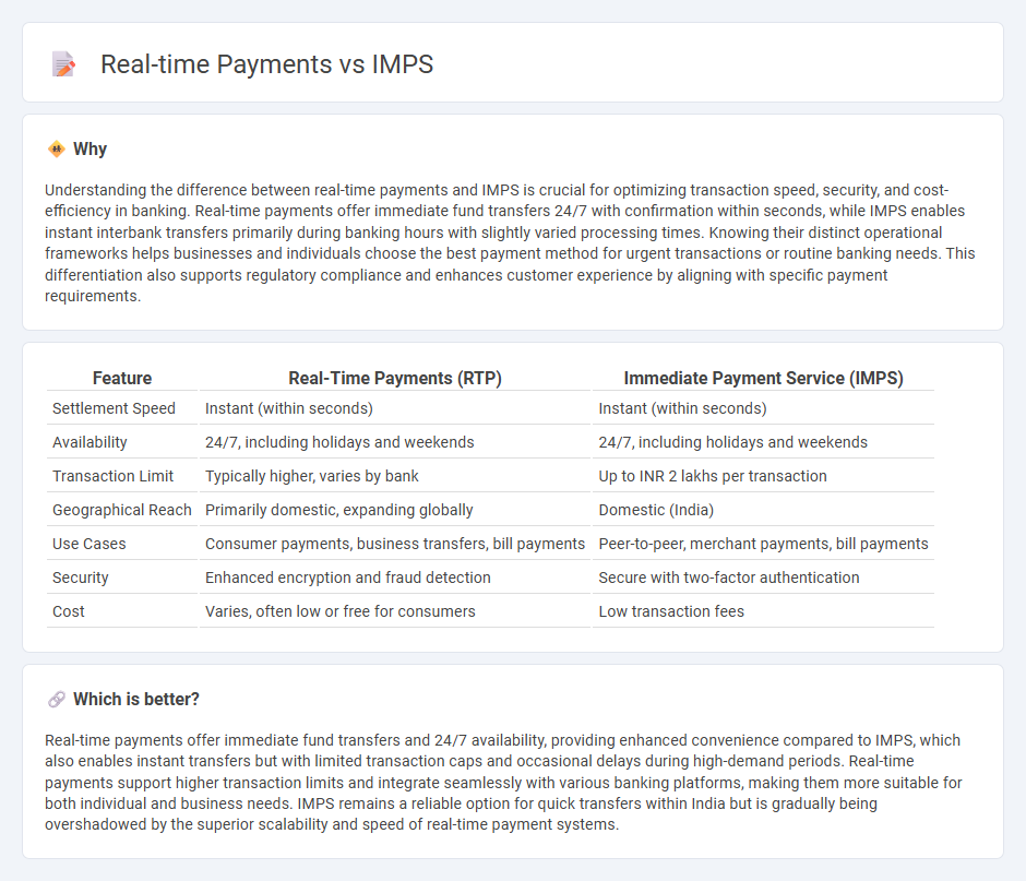 Real-Time Payments vs Imps in Banking