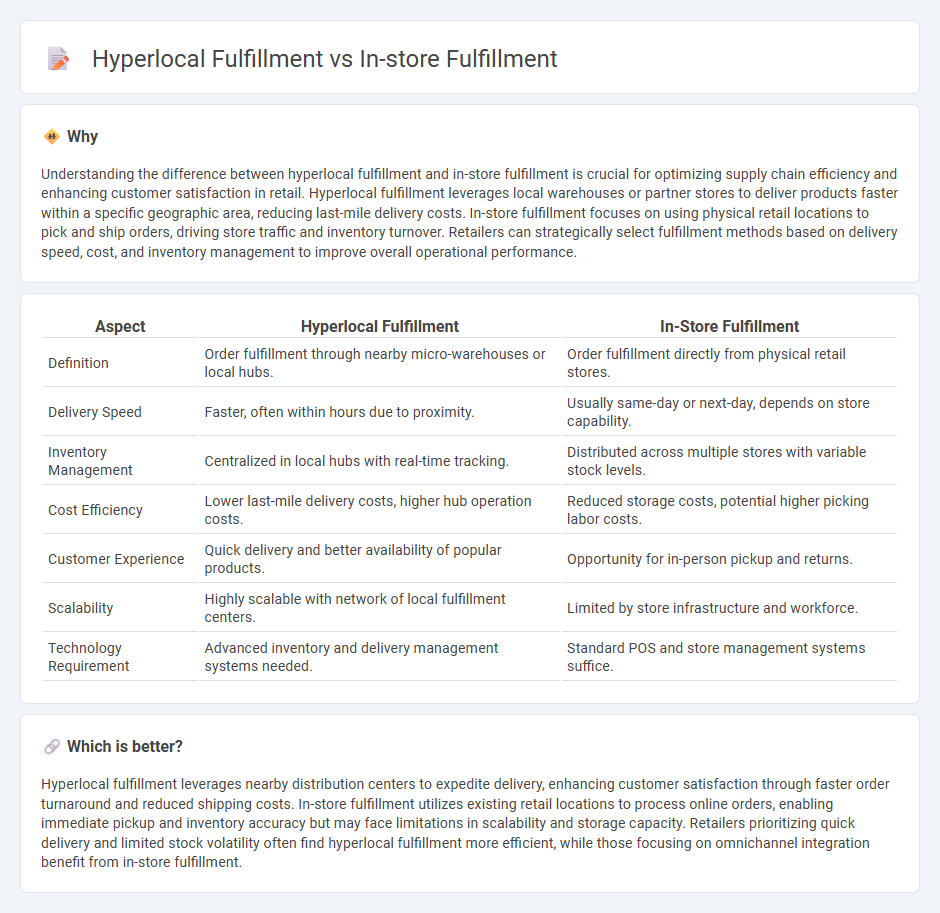 Hyperlocal Fulfillment vs In-Store Fulfillment in Retail