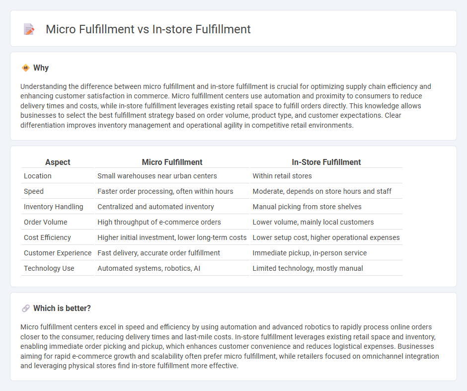 Micro Fulfillment vs In-Store Fulfillment in Commerce