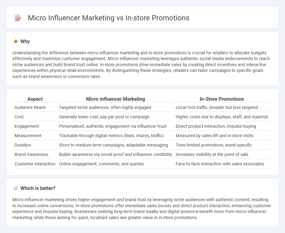 Micro Influencer Marketing vs In-Store Promotions in Retail