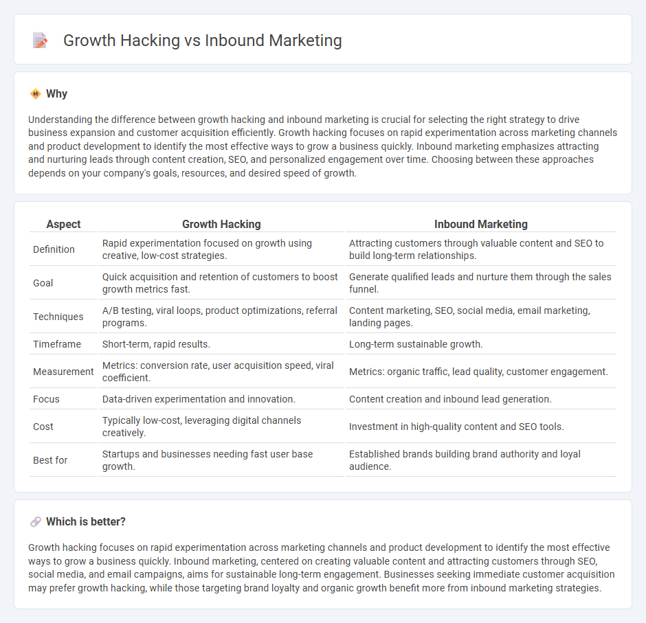 Growth Hacking vs Inbound Marketing in Marketing