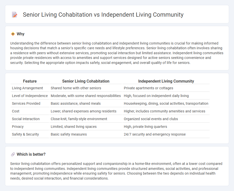 Senior Living Cohabitation vs Independent Living Community in Real Estate
