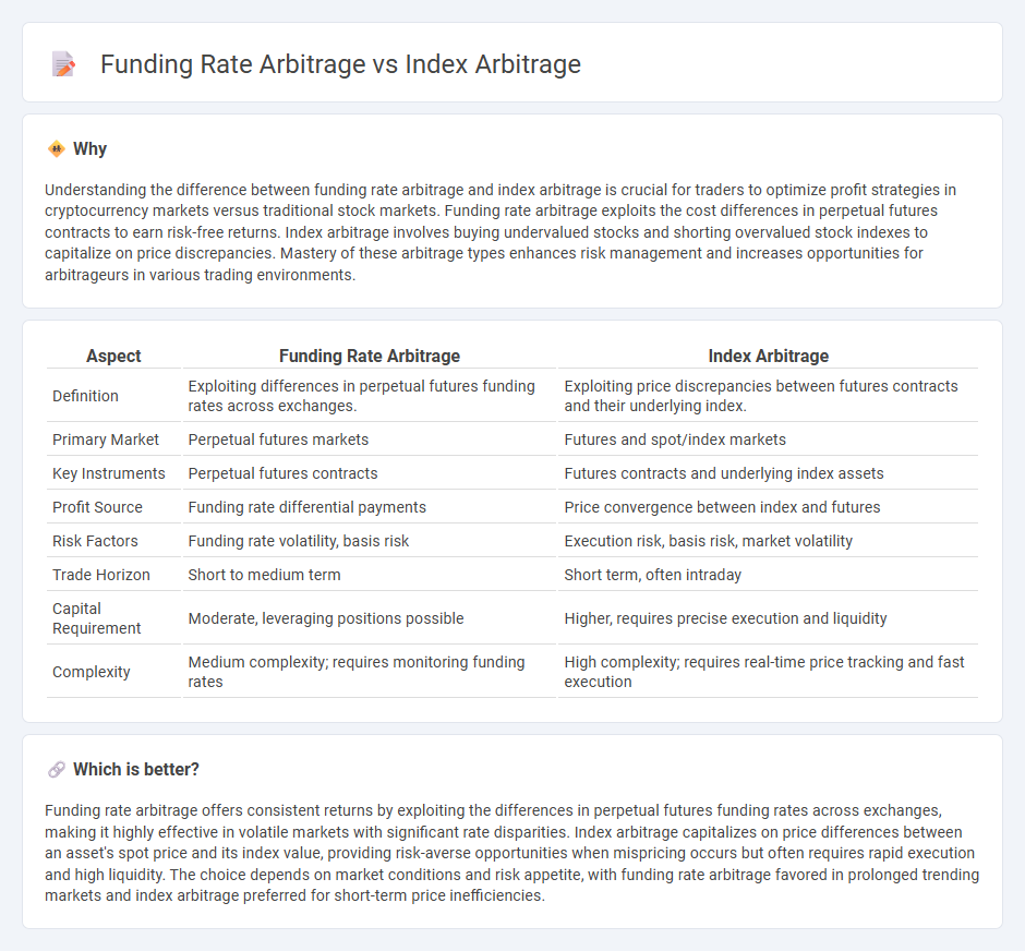 Funding Rate Arbitrage vs Index Arbitrage in Trading
