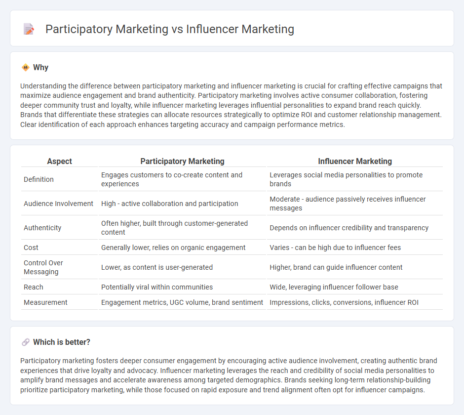 Participatory Marketing vs Influencer Marketing in Marketing