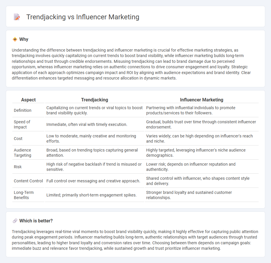 Trendjacking vs Influencer Marketing in Marketing
