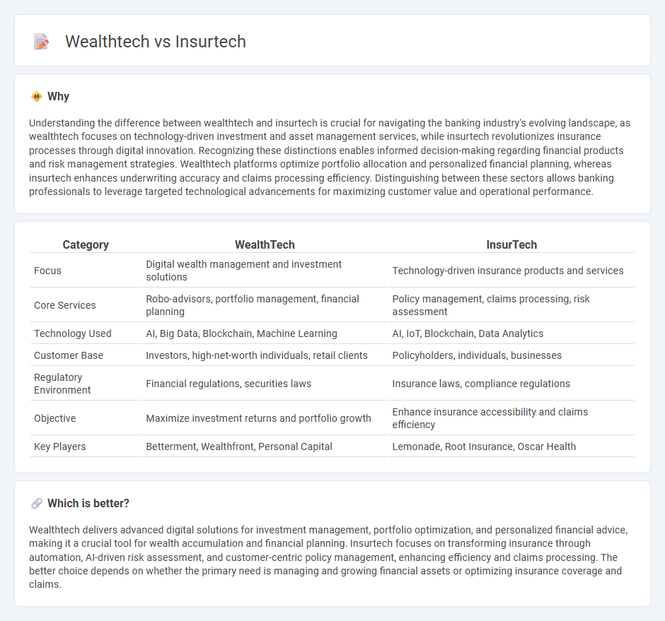 Wealthtech vs Insurtech in Banking