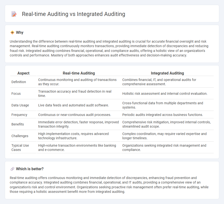 Real-Time Auditing vs Integrated Auditing in Accounting