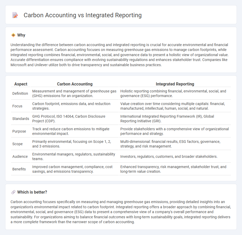 Carbon Accounting vs Integrated Reporting in Accounting