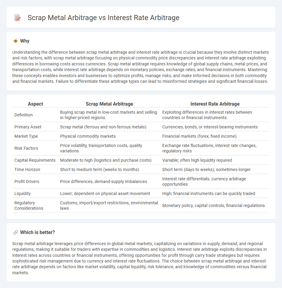 Scrap Metal Arbitrage vs Interest Rate Arbitrage in Economy