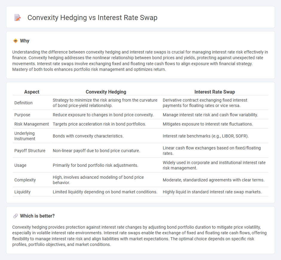 Convexity Hedging vs Interest Rate Swap in Finance