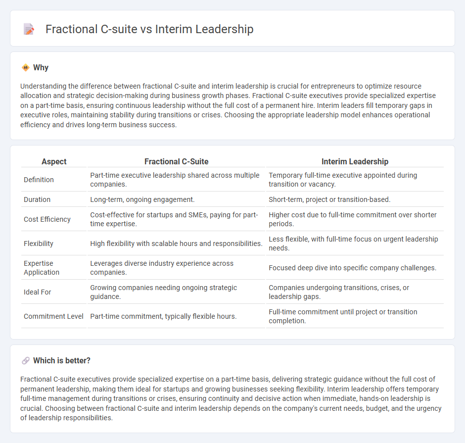 Fractional C-Suite vs Interim Leadership in Entrepreneurship