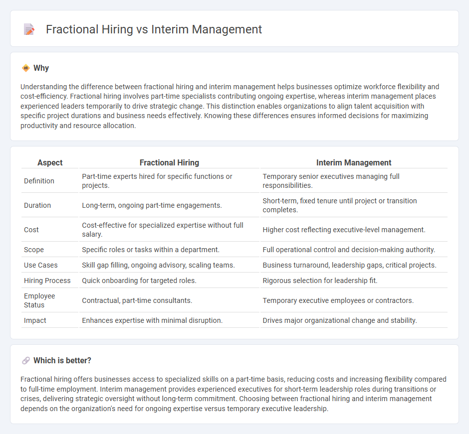 Fractional Hiring vs Interim Management in Employment