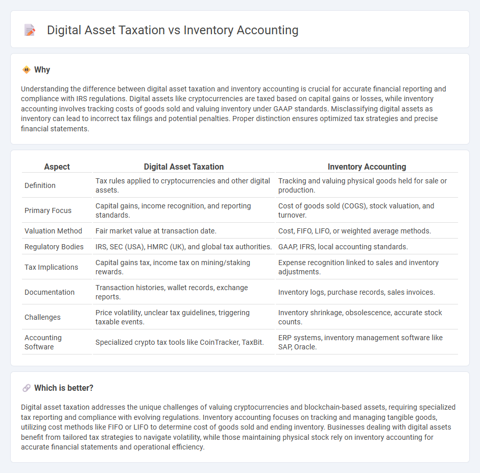 Digital Asset Taxation vs Inventory Accounting in Accounting