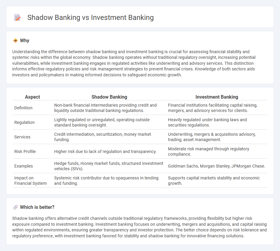 Shadow Banking vs Investment Banking in Finance