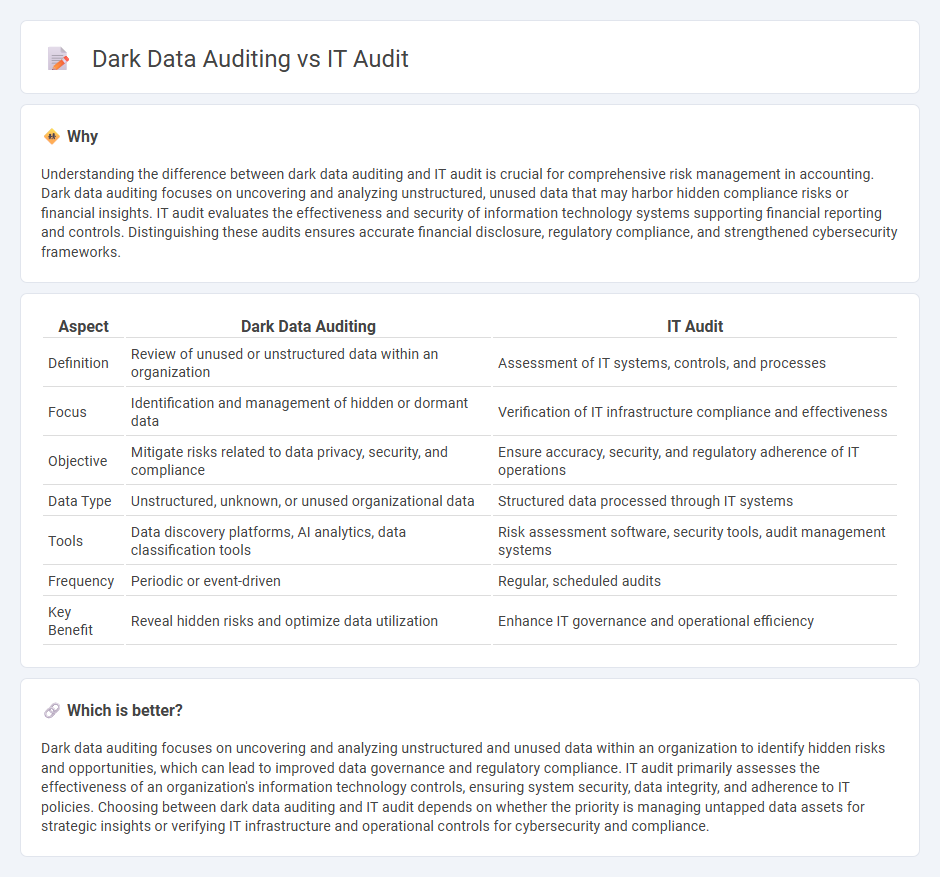 Dark Data Auditing vs It Audit in Accounting