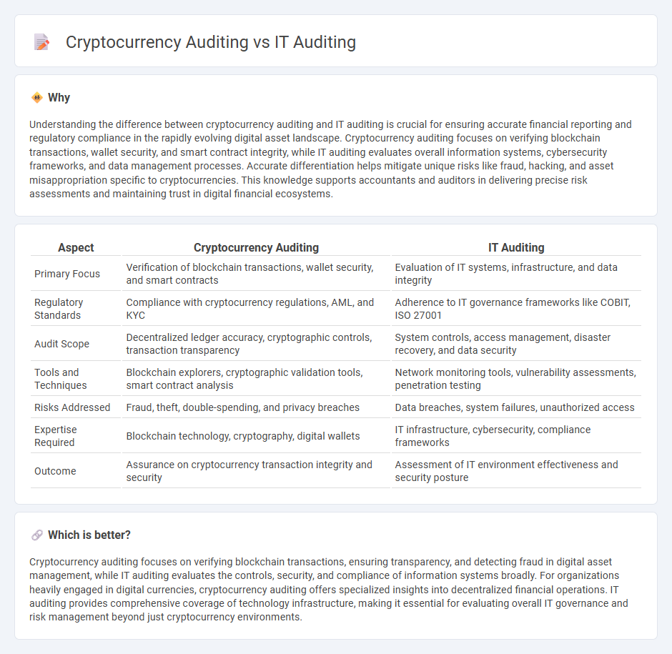 Cryptocurrency Auditing vs It Auditing in Accounting