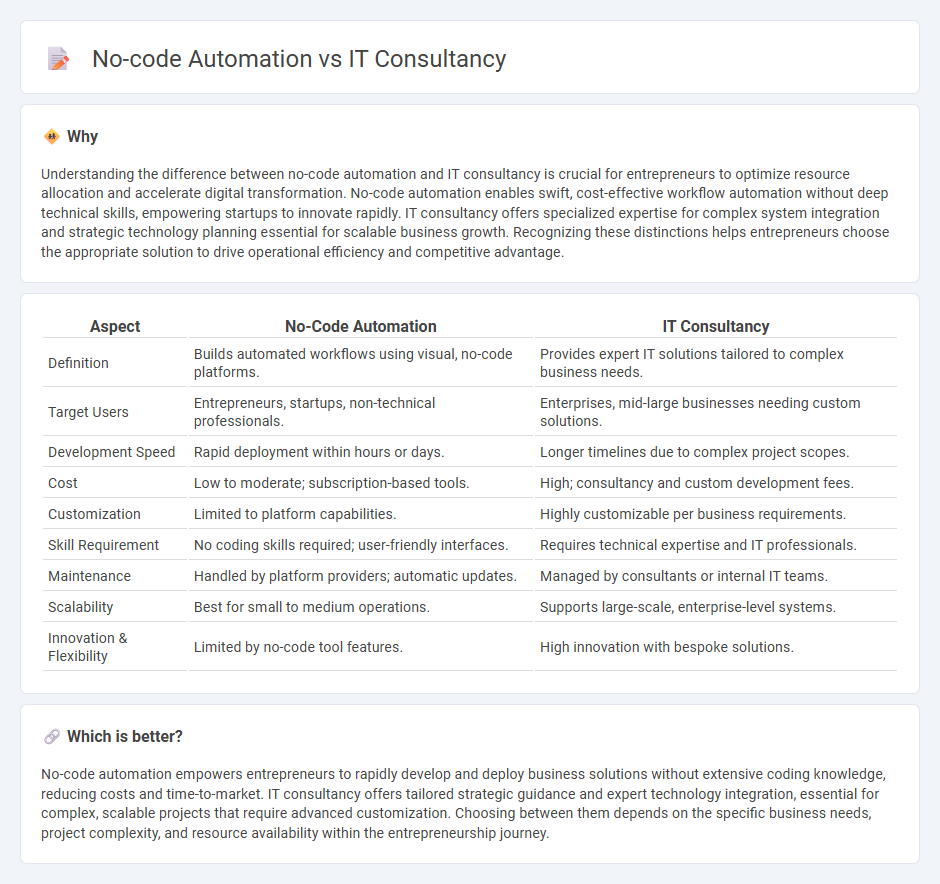 No-Code Automation vs It Consultancy in Entrepreneurship