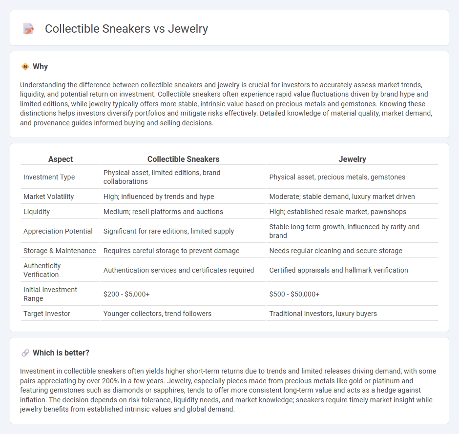 Collectible Sneakers vs Jewelry in Investment