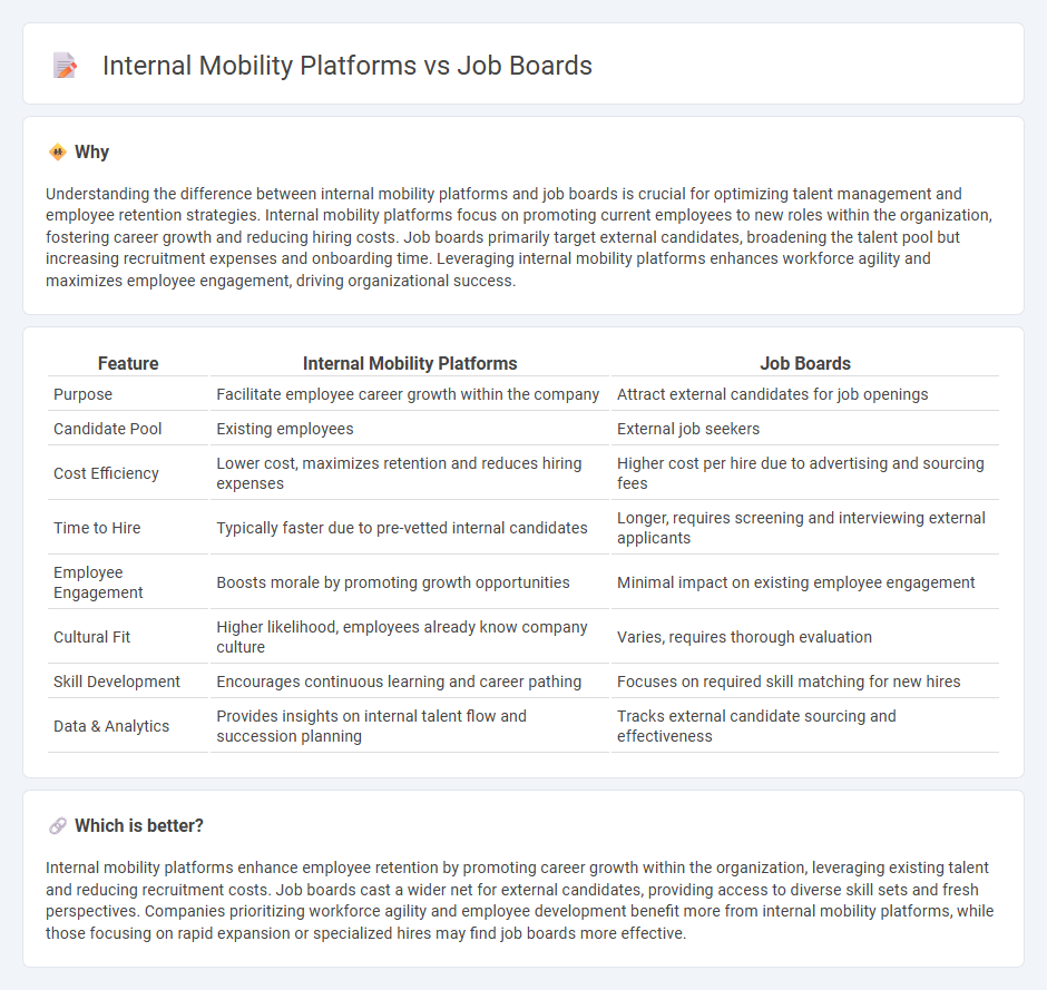 Internal Mobility Platforms vs Job Boards in Human Resources