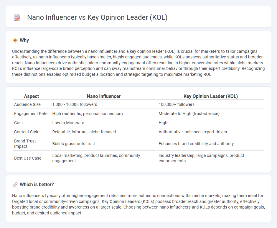 Nano Influencer vs Key Opinion Leader (Kol) in Marketing