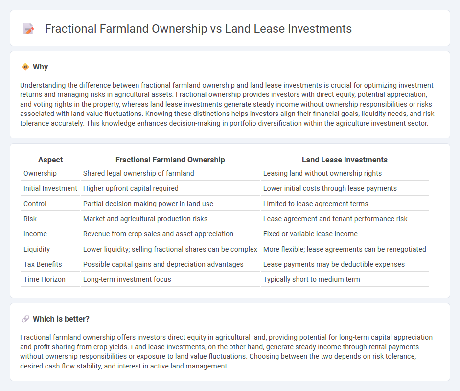 Fractional Farmland Ownership vs Land Lease Investments in Investment