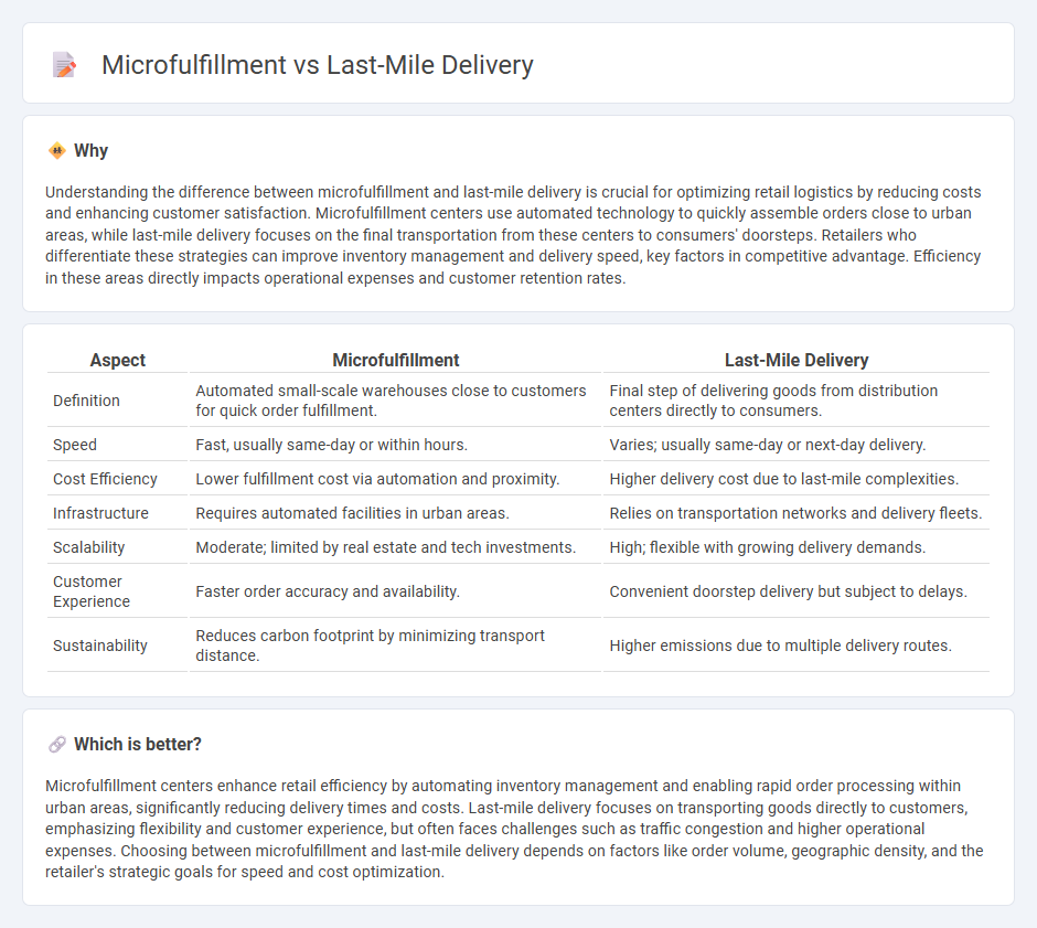 Microfulfillment vs Last-Mile Delivery in Retail