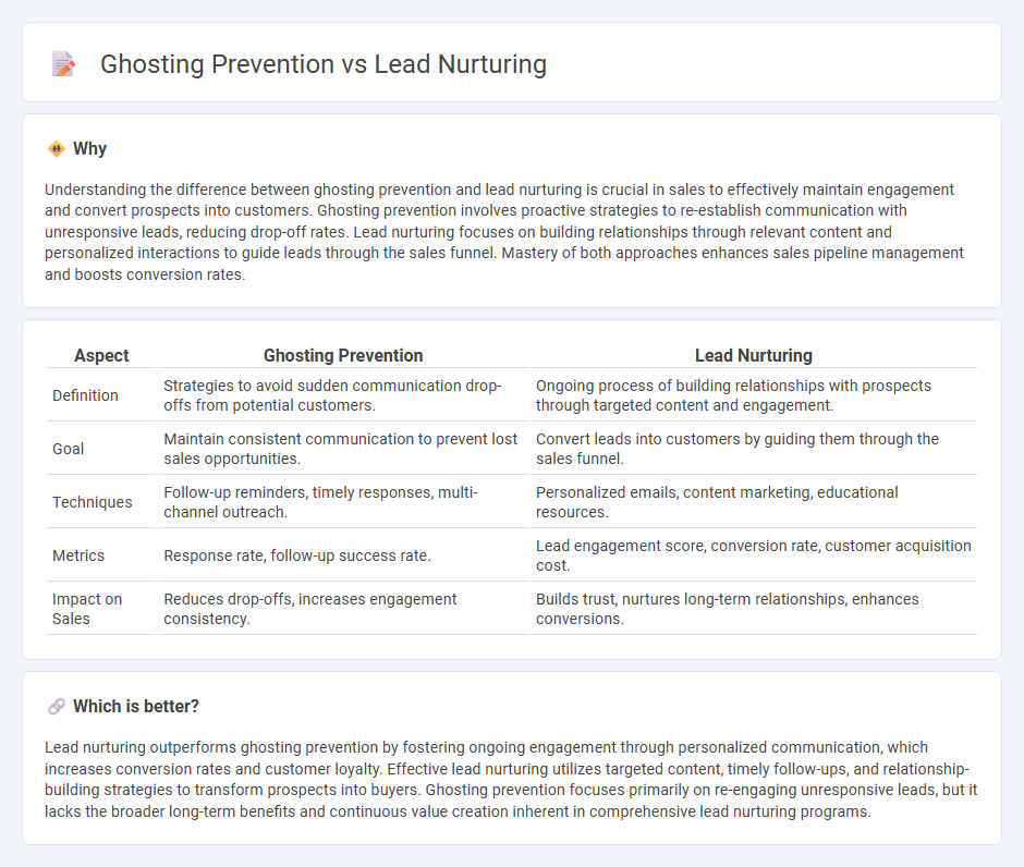 Ghosting Prevention vs Lead Nurturing in Sales