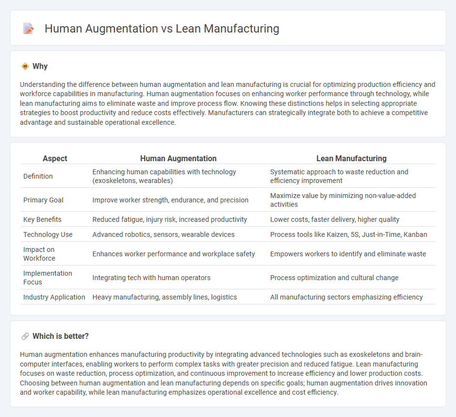 Human Augmentation vs Lean Manufacturing in Manufacturing