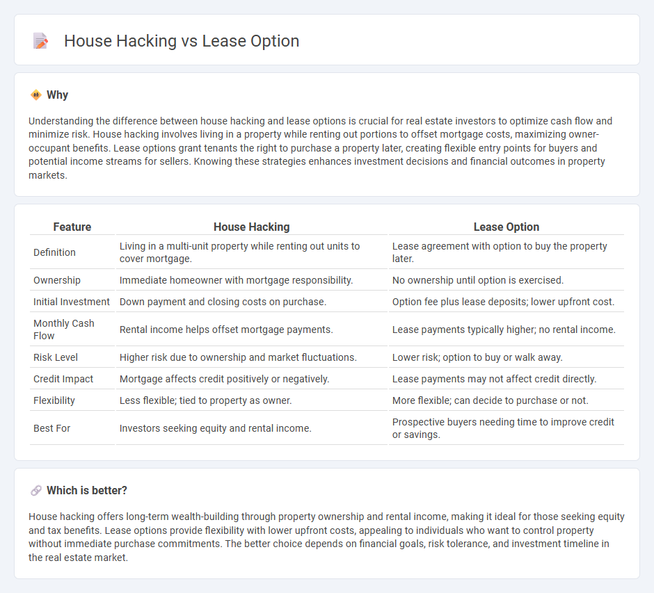 House Hacking vs Lease Option in Real Estate