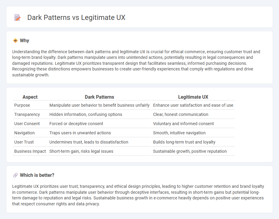 Dark Patterns vs Legitimate Ux in Commerce