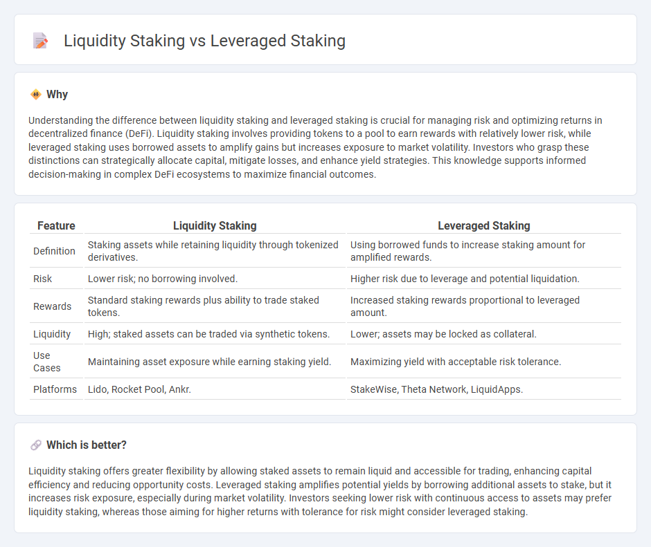 Liquidity Staking vs Leveraged Staking in Finance
