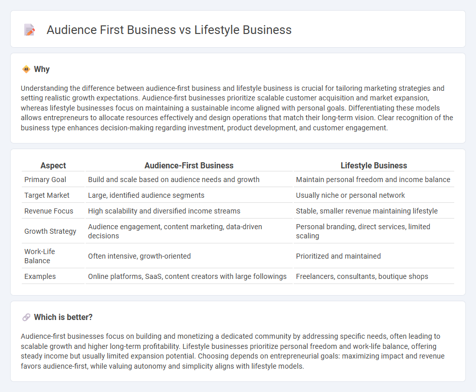Audience First Business vs Lifestyle Business in Entrepreneurship