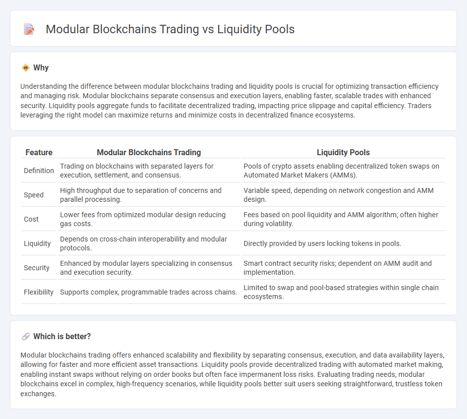 Modular Blockchains Trading vs Liquidity Pools in Trading