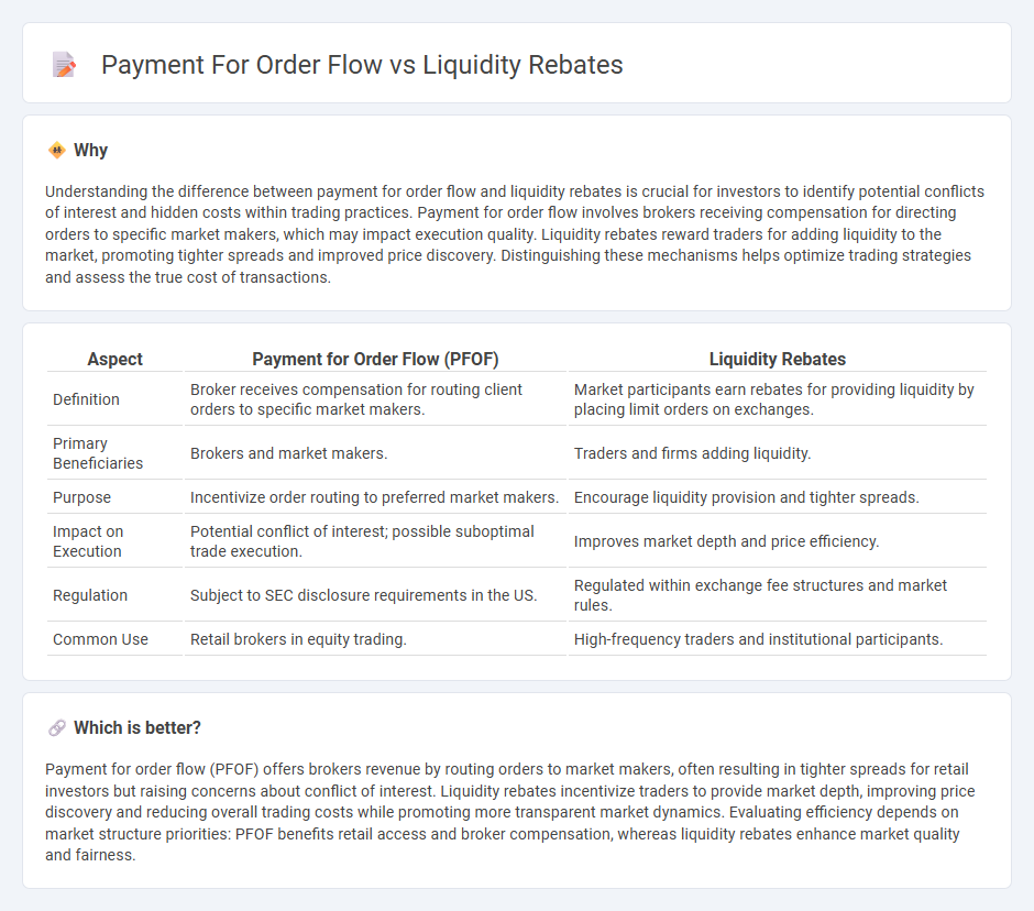 Payment For Order Flow vs Liquidity Rebates in Finance