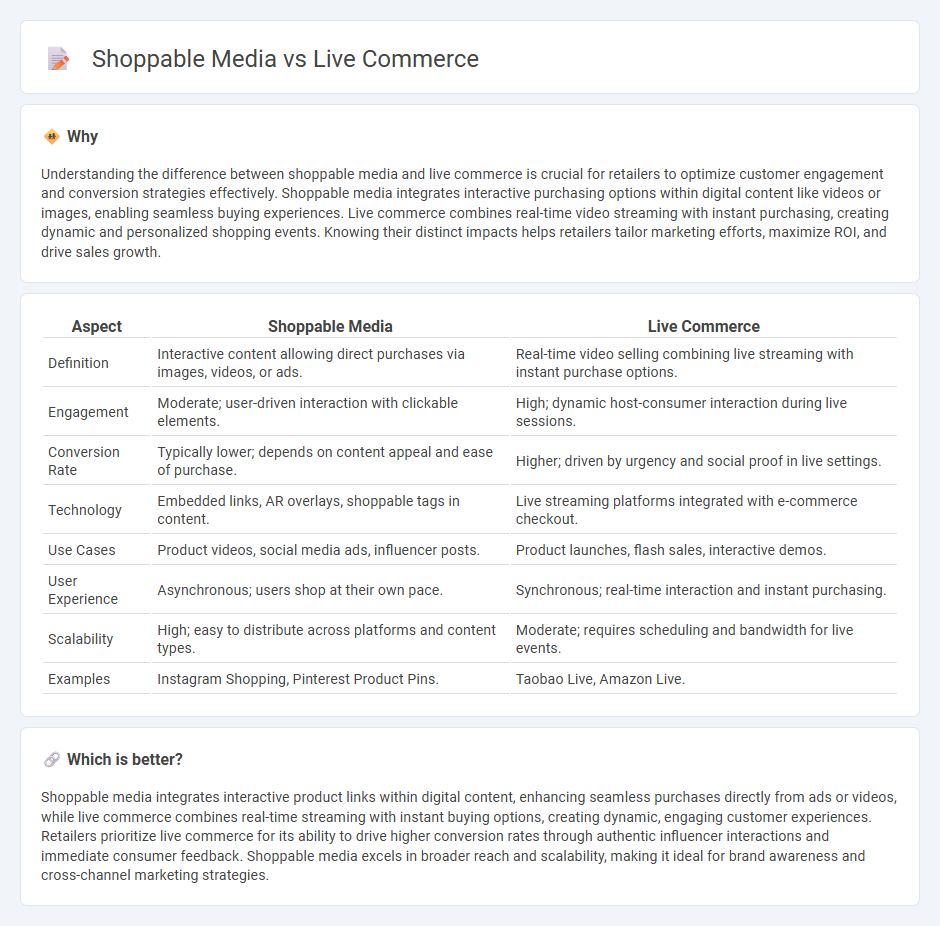 Shoppable Media vs Live Commerce in Retail