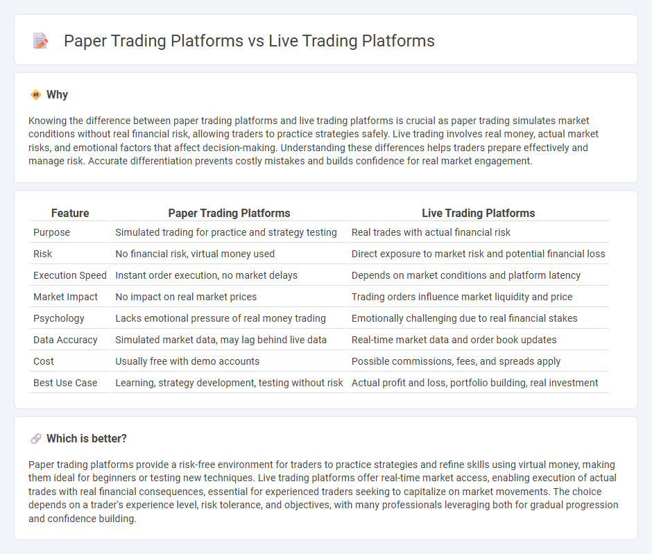 Paper Trading Platforms vs Live Trading Platforms in Trading